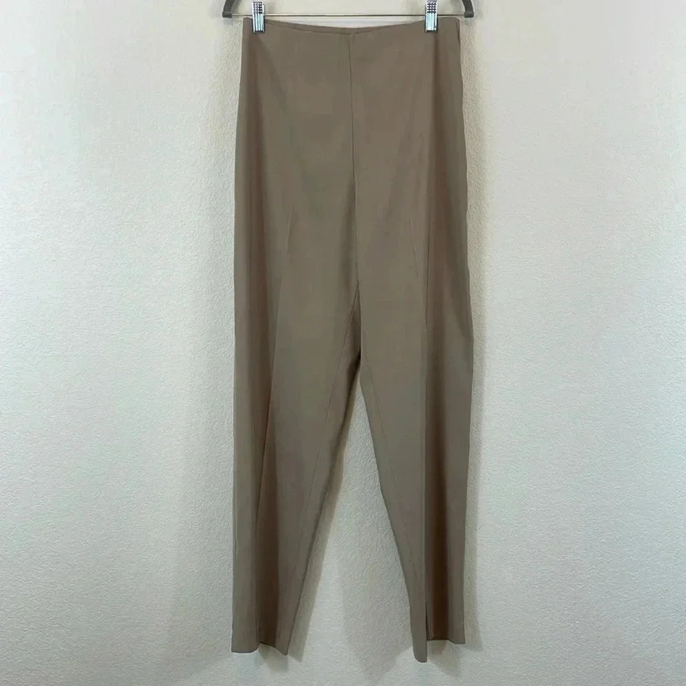 Lauren Vidal khaki Calypso high waisted trousers size xs